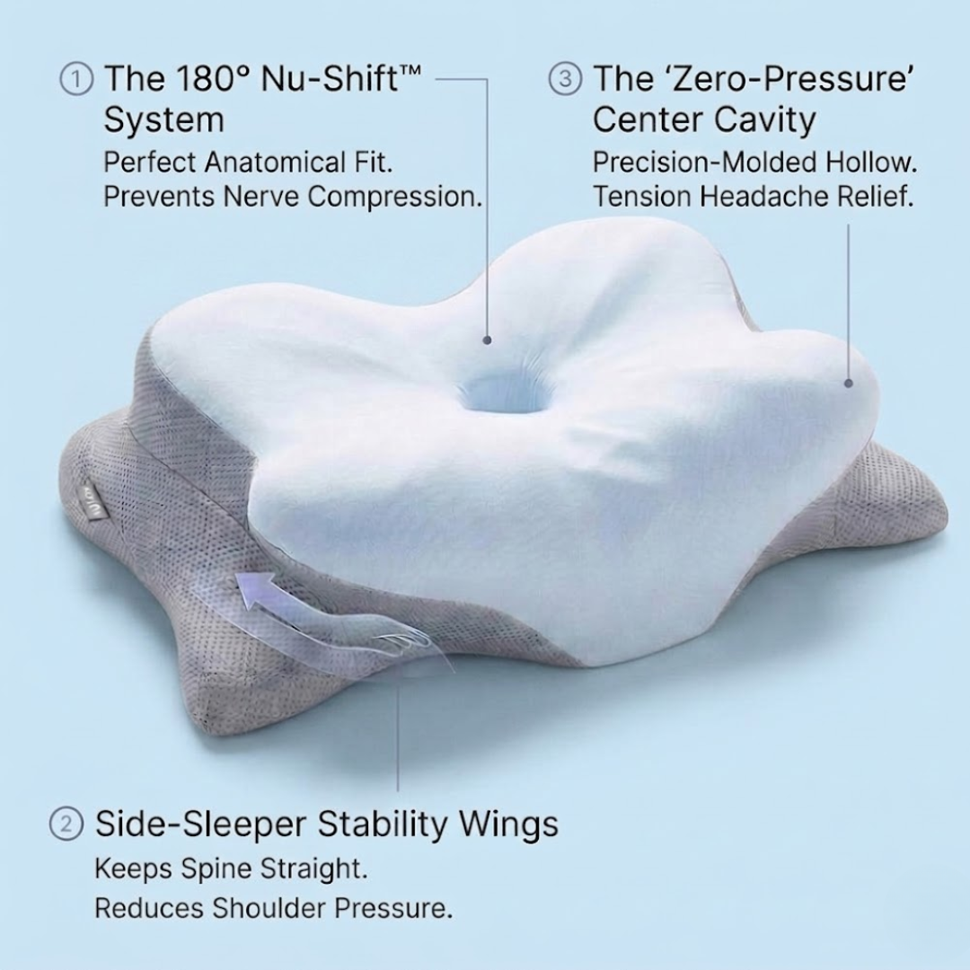NUVEN Float-Align™ Ergonomic Pillow